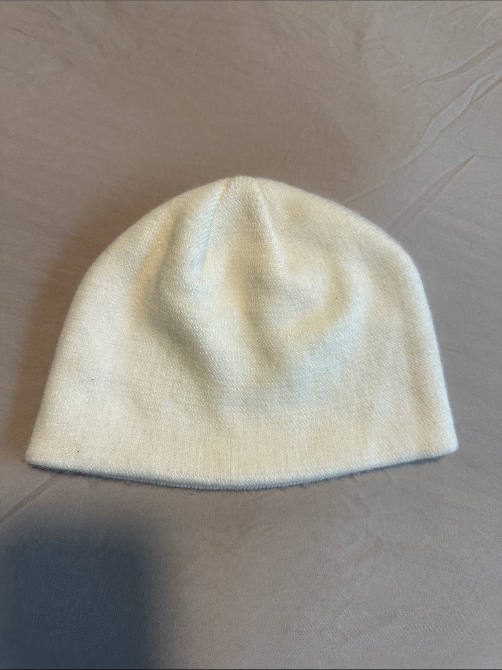 Soft Cream Beanie Hat - Cozy Winter Accessory